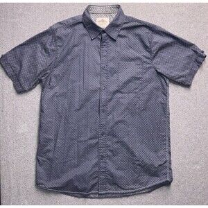 Route 66 Geometric Print Button-Down Shirt Men’s L 100% Cotton